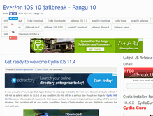 Tablet Screenshot of evasionjailbreak.us